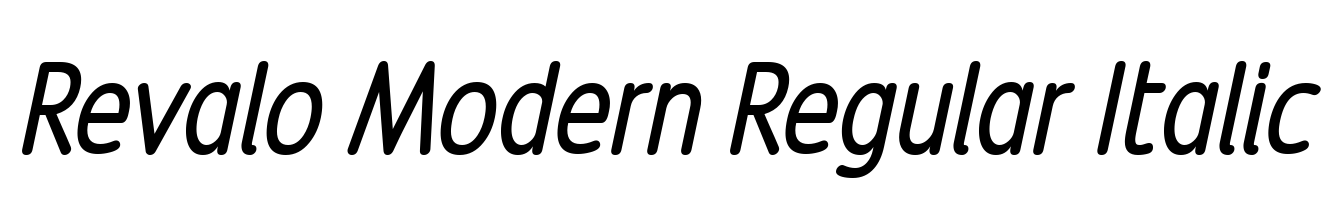 Revalo Modern Regular Italic